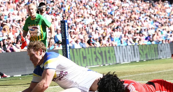 Joel Monaghan: Wolves winger claimed five tries in record win